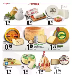 Volantino Coop Pagina 2: Ricotta salata di pecora CAO €0,79, Deliziosa scamorza bianca o affumicata €1,19
