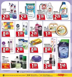 Volantino Coop Pagina 21: Regina Blitz asciugatutto €2,39, Tena discreet assorbenti €2,99