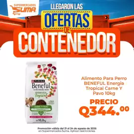 Folleto Suma Supermercados Página 4: Purina Beneful Energia Tropical Carne Y Pavo €344,00
