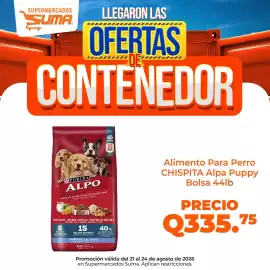 Folleto Suma Supermercados Página 5: Alpo Chispita Alpa Puppy €335,75