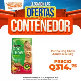 Folleto Suma Supermercados Página 6: Purina Dog Chow Adulto R.G. €314,75