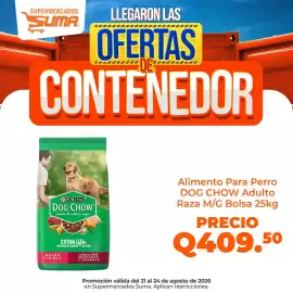Folleto Suma Supermercados Página 8: Purina dog chow adulto raza m/g €409,50