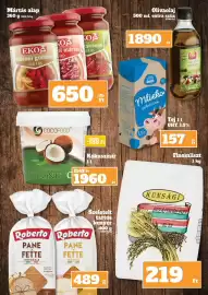 Vil-For akciós újság hét 34 Oldal 20: Roberto pane a fette €489,00, Cocofood kókuszssír €1.960,00