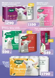 Vil-For akciós újság hét 34 Oldal 28: Tento premium toilet paper €1.290,00, Tento Family papír zsebkendő €549,00