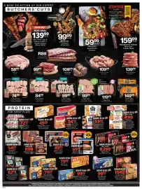 Checkers catalogue Page 2: Braai & Brag Skilpadjies €109,99, MARINATED SPATCHCOCK CHICKEN €59,99