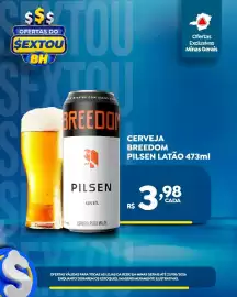 Folheto Supermercados BH Página 2: Cerveja breedom pilsen latão €3,98