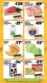 Folleto Merco Página 2: Filete de mojarra de granja kilo €89,99, Molida de res 80-20 kilo €129,00