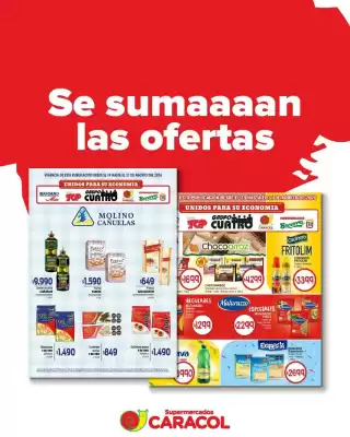 Catálogo Supermercados Caracol (válido hasta 31-08)