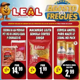 Folheto Supermercado leal Página 1: Coxinha da asa perdigão ou linguiça seara p/churrasco €14,99
