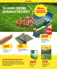 Byggmax reklamblad Sida 2: Gräsgödsel Wiksbo €199,00, Presenning Wiksbo €45,00