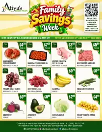 Atiya's Fresh Farm flyer week 34 Page 1: Whole Chicken Cut N Clean €3,69, Marinated Tandoori Legs €4,29