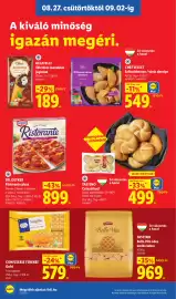 Lidl akciós újság hét 35 Oldal 14: GELATELLI €189,00, CHEF SELECT Szilvalekváros / túrós derelye €549,00