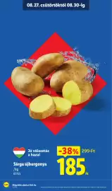 Lidl akciós újság hét 35 Oldal 2: Sárga újburgonya €185,00