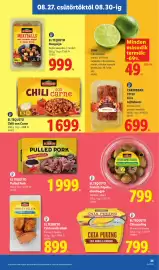 Lidl akciós újság hét 35 Oldal 25: EL TEQUITO Pulled pork €1.999,00, Lime €49,00