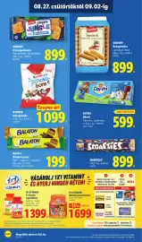 Lidl akciós újság hét 35 Oldal 32: SMARTIES €899,00, Balaton Plusz €199,00