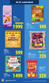 Lidl akciós újság hét 35 Oldal 34: Crazy Gummy Rágógumi €329,00, Bauli croissant €1.999,00