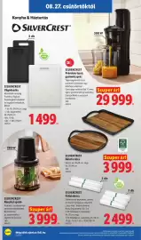 Lidl akciós újság hét 35 Oldal 40: SILVERCREST Vágódeszka €1.499,00, SILVERCREST Konyhai aprító €3.999,00