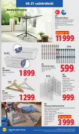 Lidl akciós újság hét 35 Oldal 44: W5 ruhaszáritó csipesz €599,00, Fa vállfa €1.299,00