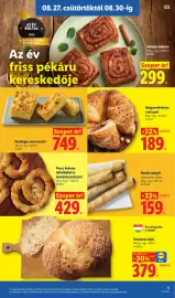 Lidl akciós újság hét 35 Oldal 5: Pudingos morzsasüti €749,00, Burek stangli €159,00