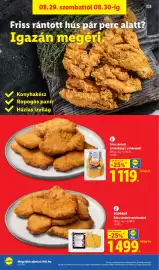 Lidl akciós újság hét 35 Oldal 50: ROPPANT €1.499,00, Lidl friss rántott sertéskaraj €1.119,00