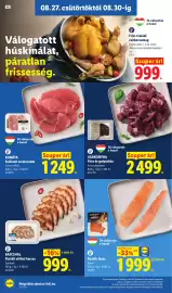 Lidl akciós újság hét 35 Oldal 6: Kométa €1.249,00, Vadkonyha Friss őz gulyáshús €2.499,00