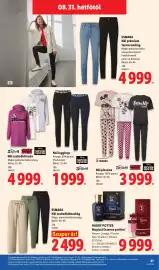 Lidl akciós újság hét 35 Oldal 61: ESMARA €4.999,00, Női leggings €1.999,00
