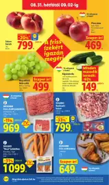 Lidl akciós újság hét 35 Oldal 64: Dulano Kockázott bacon €799,00, HÚSFARM €969,00