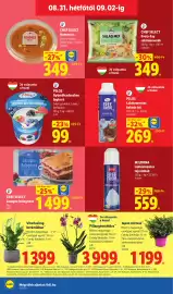 Lidl akciós újság hét 35 Oldal 66: PILOS Gyümölcsdarabos joghurt €99,00, CHEF SELECT €1.499,00