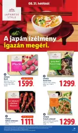 Lidl akciós újság hét 35 Oldal 67: Vitasia Teriyaki csirkemell €1.299,00, Vitasia Mochi €1.599,00
