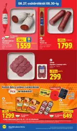 Lidl akciós újság hét 35 Oldal 8: PICK Sertéspárizsi €649,00, Pikok Piknik rúd €1.799,00