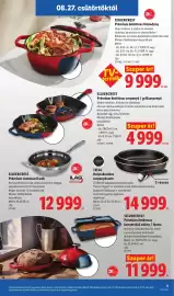Lidl akciós újság hét 35 Oldal 5: SILVERCREST Prémium nemesacél wok €12.999,00, TEFAL Helytakarékos serpenyőszett €14.999,00