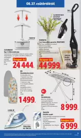 Lidl akciós újság hét 35 Oldal 9: ROWENTA €44.999,00, CLEANMAXX Ing- és blúzvasaló gép €24.444,00