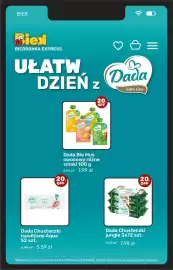 Biedronka gazetka Strona 16: Dada Chusteczki nawilżane Aqua 52 szt €5,59, Dada Bio Mus owocowy różne smaki 100 g €1,99