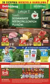 Delikatesy Centrum gazetka tydzień 35 Strona 1: Jabłka wczesne €3,99, Szyinka wieprzowa bez kości €13,99