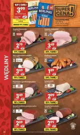 Delikatesy Centrum gazetka tydzień 35 Strona 20: Pierś gotowana z indyka Łukasz €3,69, Szyinka farmerska Duda €2,79