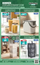 Biedronka gazetka Strona 5: Regał składany na kółkach Brisen €89,00, Pojemniki Loft €15,99