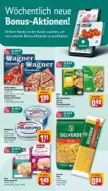 REWE DE tilbudsavis uge 35 Side 2: Delverde Pasta €88,80, Original Wagner Flammkuchen Elsässer Art €1,99