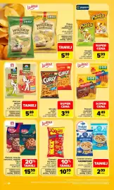 Carrefour gazetka tydzień 35 Strona 32: Chrupki CURLY €3,99, Lorenz Nic Nac's The Double Crunch Peanuts €10,99