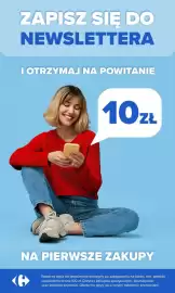 Carrefour gazetka tydzień 35 Strona 49: Rabat za zapis do newslettera €10,00