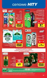 Carrefour gazetka tydzień 35 Strona 9: Napój gazowany PEPSI, MIRINDA, 7UP €5,73, Sok Hortex