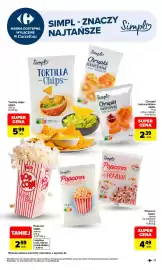 Carrefour gazetka Strona 25: Popcorn solony SIMPL €2,59, Chipsy tortilla SIMPL €5,99