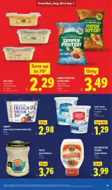 Lidl weekly ad week 35 Page 13: Daisy sour cream, French onion dip €2,98, Side Salad €2,29