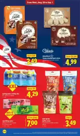 Lidl weekly ad week 35 Page 14: Tiny bites waffle cones €3,49, Lidl spring water €4,29