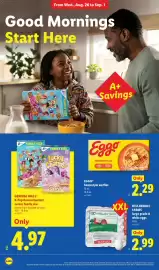 Lidl weekly ad week 35 Page 16: Eggo homestyle waffles €2,29, Hillandale Farms large grade A white eggs €2,99
