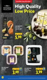 Lidl weekly ad week 35 Page 26: Lidl preferred selection deli olives €3,49