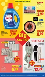 Lidl weekly ad week 35 Page 29: Lidl anti fatigue comfort mat €6,99, Esmara ladies' velour tracksuit €12,99