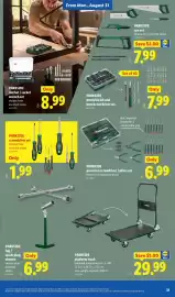 Lidl weekly ad week 35 Page 31: Parkside screwdriver set €1,99, Parkside precision screwdriver / pliers set €6,99