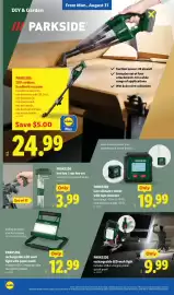 Lidl weekly ad week 35 Page 32: Parkside rechargeable LED work light with power bank €12,99