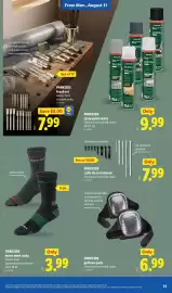 Lidl weekly ad week 35 Page 33: Parkside men's work socks €3,99, Parkside gel knee pads €6,99