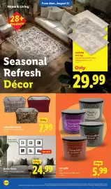 Lidl weekly ad week 35 Page 34: Fall candle €5,99, Collapsible tote bag €7,99